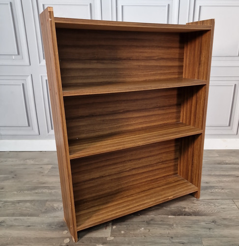 Vintage walnut effect bookcase - vintage,