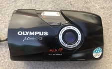 RARE Olympus Mju II (Stylus Epic) Point And Shoot Camera 35mm f/2.8 lens-WORKING