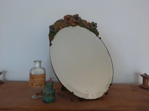 Vintage barbola mirror - vintage, circa