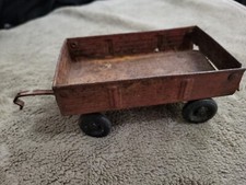 Vintage Ertl Red Toy Trailer Hitch Open Shut Back Gate Working Wheels 1960s P8