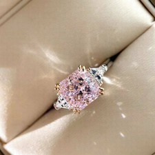 4Ct Princess Pink Diamond