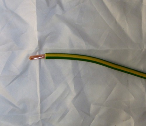 10mm green and - yellow, earth