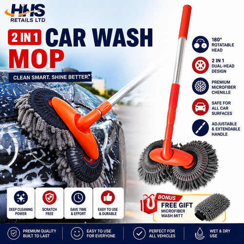 Car wash mop double brush - mop, head