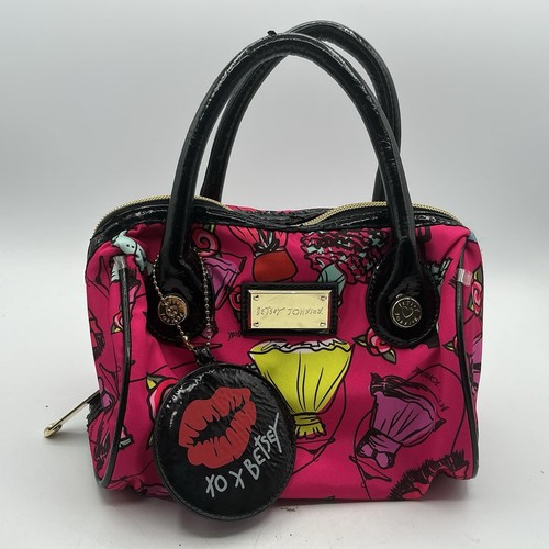 Betsey johnson pink print mini - betsey,