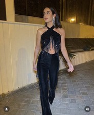 ZARA BLACK SEQUIN VELVET