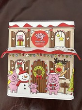 EMPTY M&S Percy Pig Biscuits Tin Storage Container Decorative Or Can Be Refilled