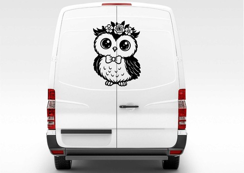 Cute owl car - cute, stickers