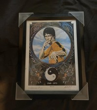Signed Bruce Lee Photo Display