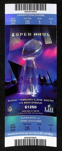 2018 super bowl lii full - bowl, 52