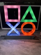 Official Sony Playstation Light Lamp Gaming Room Paladone Tested Working