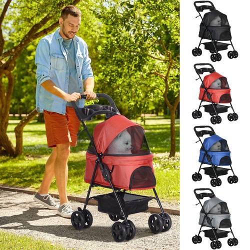 Pet stroller foldable - pet,