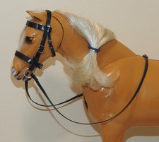 Black leather handmade bridle