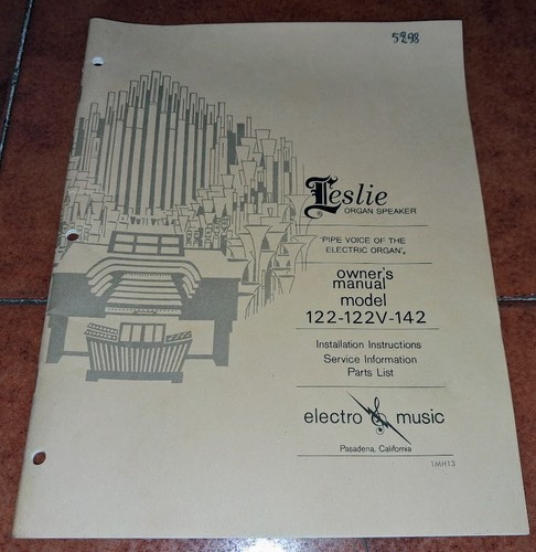 Leslie organ speaker owner - leslie,