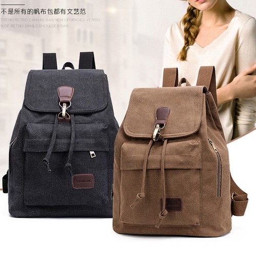 Women canvas backpack - canvas,