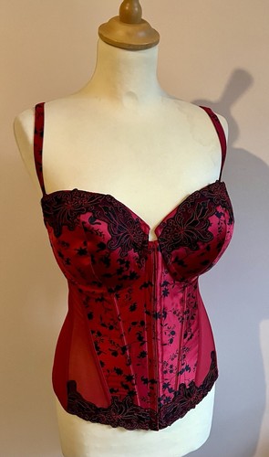 Janet reger red silk satin - reger*,