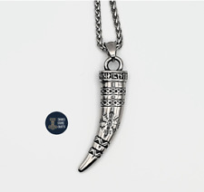 Viking Horn Pendant Necklace