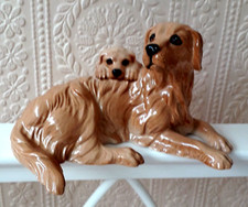 ROYAL DOULTON GOLDEN RETRIEVER AND PUPPY ORNAMENT GOLDEN RETRIEVER MODEL