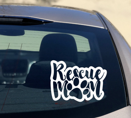 Rescue mum sticker - rescue,