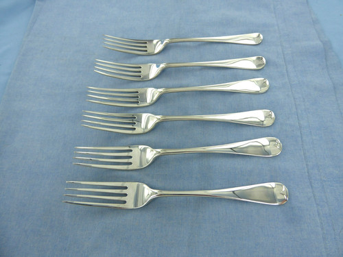Antique set six sterling - set,