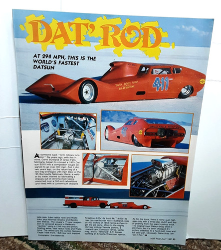 1987 dat rod datsun - 1987, land