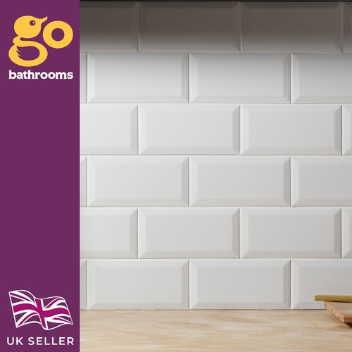 Brick white bevel - bevel, ceramic