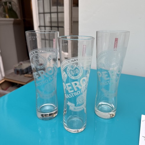 Peroni glass pint set of - -,