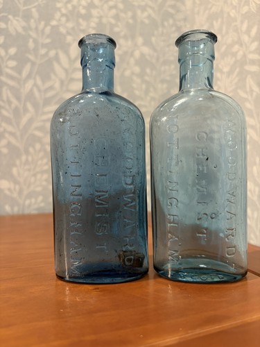 Antique chemist bottles - antique,