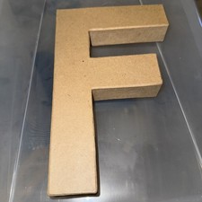 “F” LARGE PAPIER MACHE