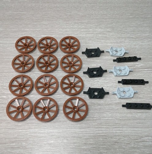 12x lego reddish brown - reddish, wagon