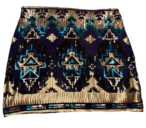 Sequin aztec geometric mini - geometric,