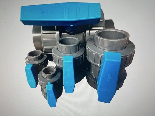 Double union ball - union, valves