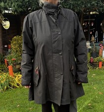 Welligogs Louise Fishtail Hi Low Design Wax Riding Coat Women’s Size XL Black 