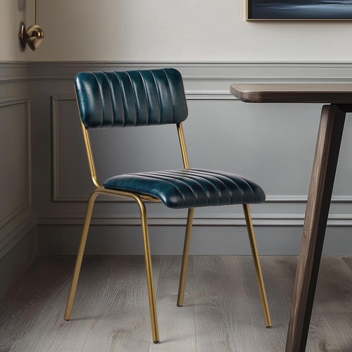 Diner dining chair - dining, blue