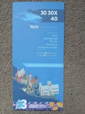 transdev york & country  TIMETABLE / LEAFLET  SERVICE 30 30X 40 april 2025
