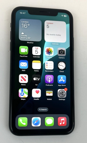 Apple iphone black 64gb - xr.,