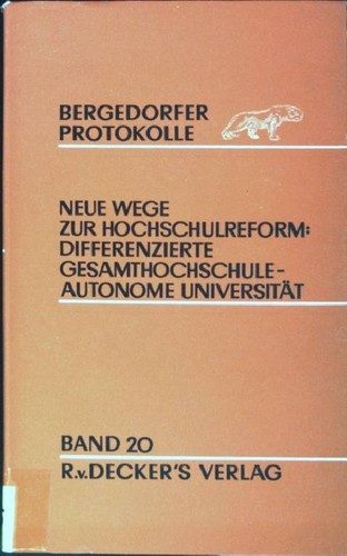 Neue wege zur - wege, hochschulreform