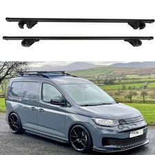 For VW Caddy Maxi Lockable Aluminium Car Top Cross Bar Roof Rack Cargo Carrier