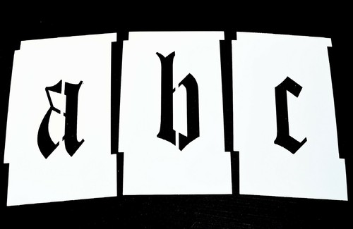 Alphabet letter stencils - alphabet,