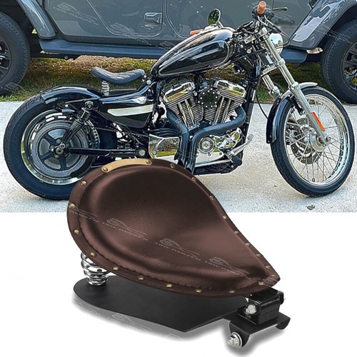 Brown motorcycle solo seat - brown,