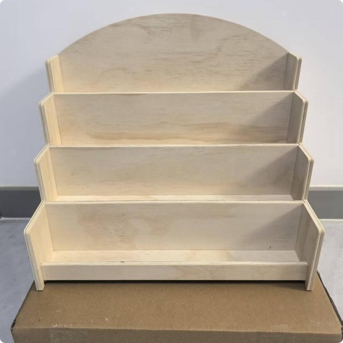 Stepped display rack tier - rack, 4-tier