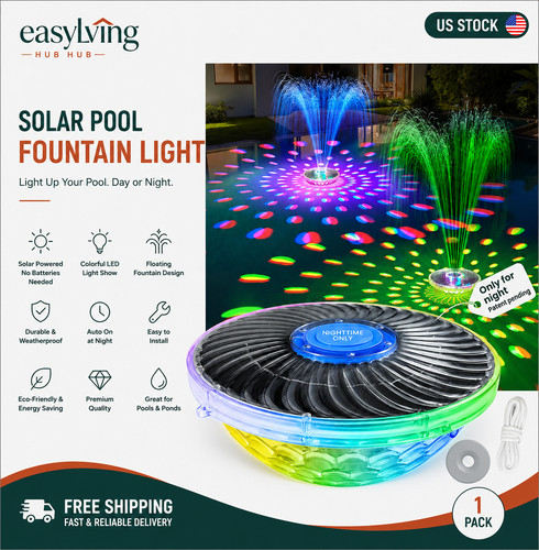 Solar pool fountain - fountain, with