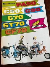 Vintage Honda Motorcycle Catalogue 1980s Camino, PA50, C50, C90, C70, ST70, CF70