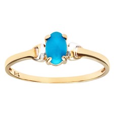 9ct Yellow Gold Turquoise Ring