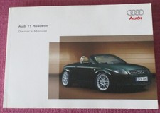 (2004 PRINT) AUDI TT ROADSTER (1999 - 2006) OWNERS MANUAL - HANDBOOK.