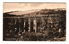 GWR Official Postcard Old Cornish Railway Viaduct Trenance near St. Austell 1904
