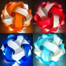 2 colours 30 PCS Ceiling Lampshade IQ Puzzle Jigsaw Light Lamp Shade 30cm Medium