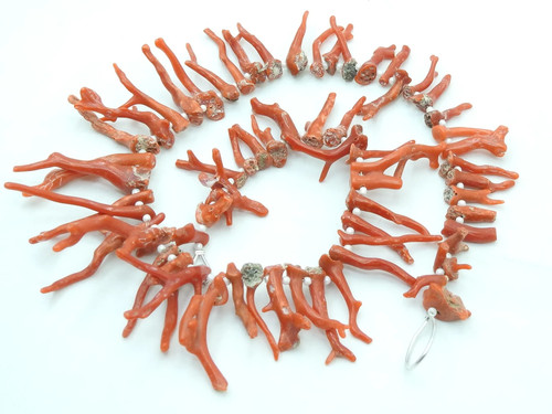 Natural red coral - coral, branch