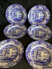 Vintage Spode Blue Italian 6 X