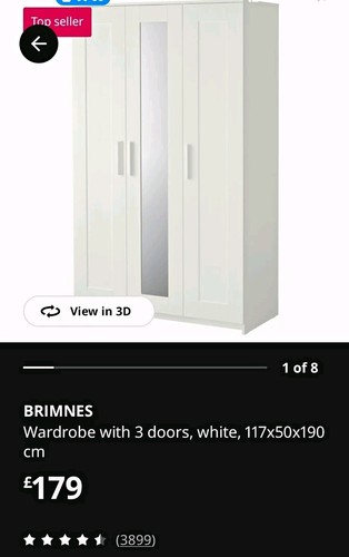 Ikea brimnes white door - brimnes, 3