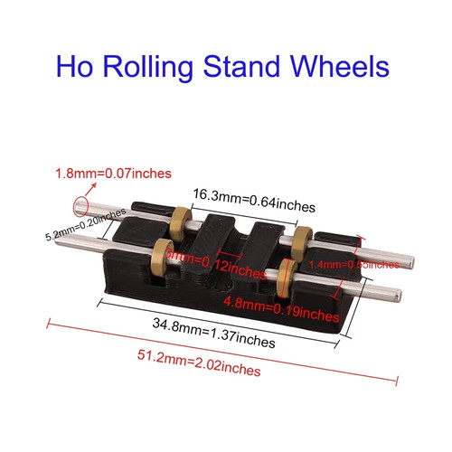 Scale train 50cm track - ho,